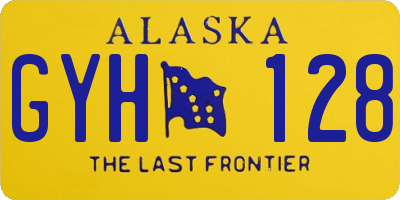 AK license plate GYH128