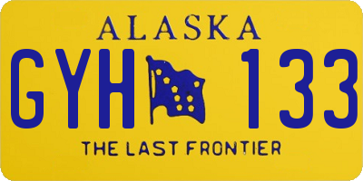 AK license plate GYH133