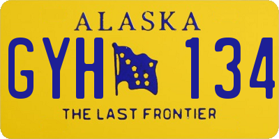 AK license plate GYH134
