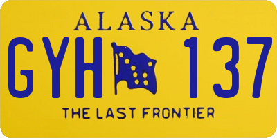 AK license plate GYH137