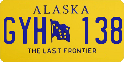 AK license plate GYH138