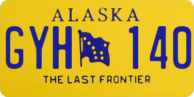 AK license plate GYH140