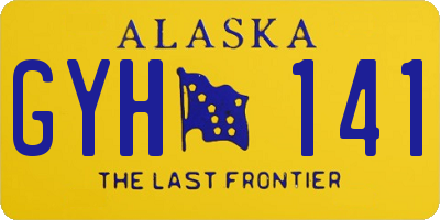 AK license plate GYH141