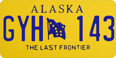 AK license plate GYH143