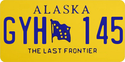 AK license plate GYH145