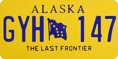 AK license plate GYH147