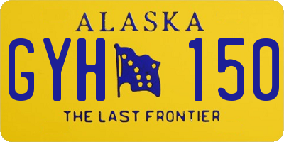 AK license plate GYH150