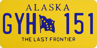 AK license plate GYH151