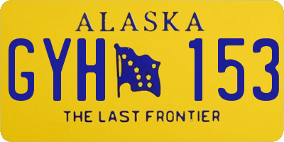 AK license plate GYH153