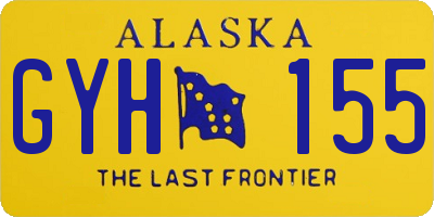 AK license plate GYH155