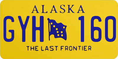 AK license plate GYH160