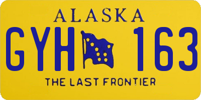 AK license plate GYH163