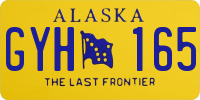 AK license plate GYH165