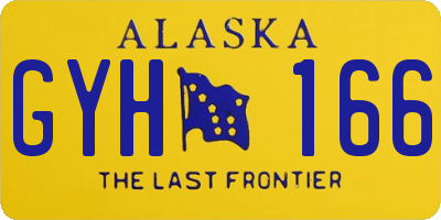 AK license plate GYH166