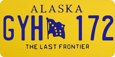 AK license plate GYH172