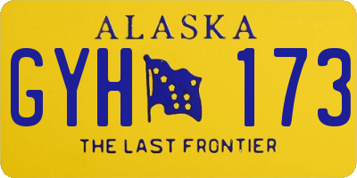 AK license plate GYH173