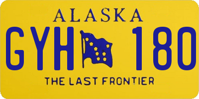 AK license plate GYH180