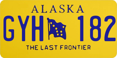 AK license plate GYH182