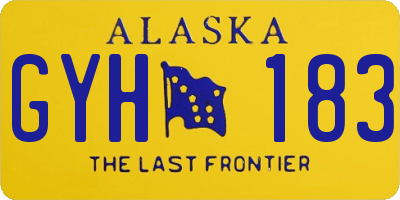 AK license plate GYH183