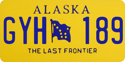 AK license plate GYH189