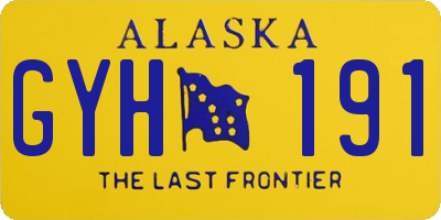 AK license plate GYH191