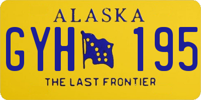 AK license plate GYH195