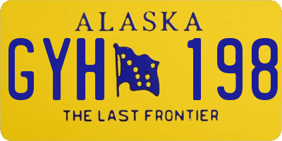 AK license plate GYH198