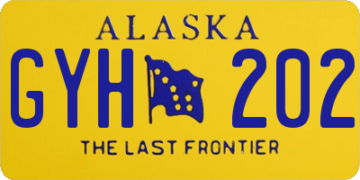 AK license plate GYH202