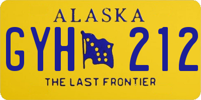 AK license plate GYH212