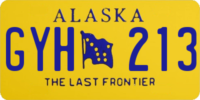 AK license plate GYH213