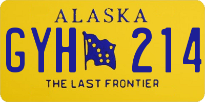AK license plate GYH214