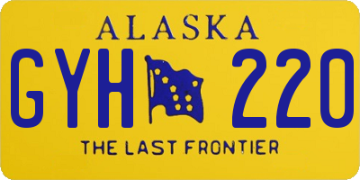 AK license plate GYH220