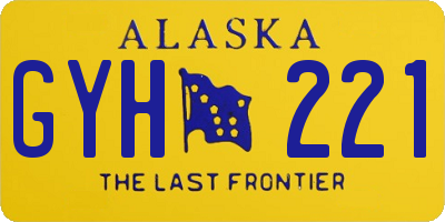 AK license plate GYH221