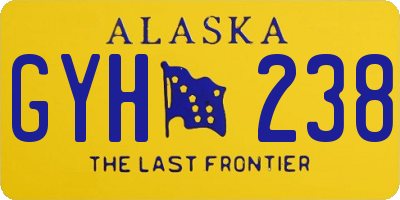 AK license plate GYH238