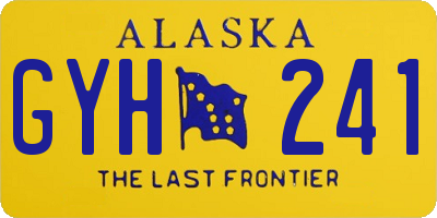 AK license plate GYH241