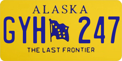 AK license plate GYH247