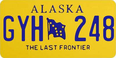 AK license plate GYH248