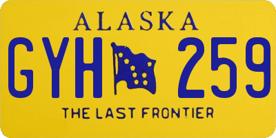 AK license plate GYH259