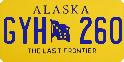 AK license plate GYH260