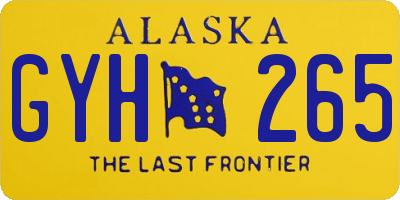 AK license plate GYH265