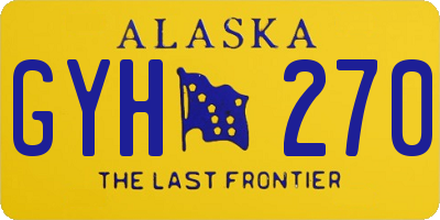 AK license plate GYH270