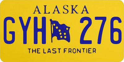 AK license plate GYH276