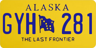 AK license plate GYH281