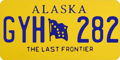 AK license plate GYH282