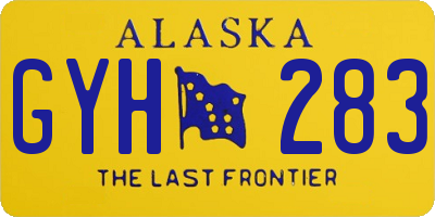 AK license plate GYH283