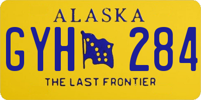 AK license plate GYH284