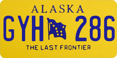 AK license plate GYH286