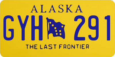 AK license plate GYH291