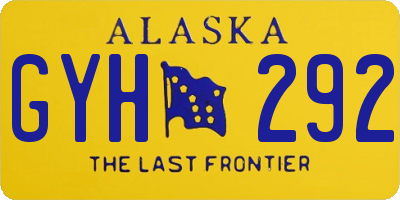 AK license plate GYH292