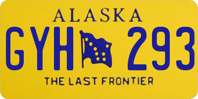 AK license plate GYH293
